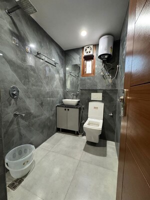 Bathroom in 1 BHK Builder Floor at Chattarpur – for Rent