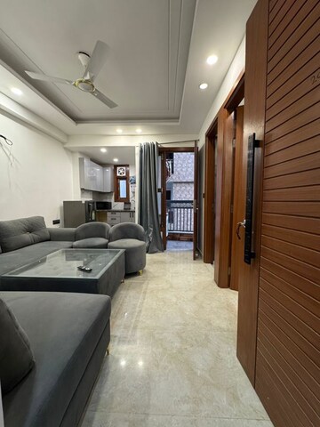 Living Room in 1 BHK Builder Floor at Chattarpur – for Rent