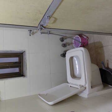 Bathroom in 1 RK Apartment at Gokuldham Complex, Goregaon East – for Rent