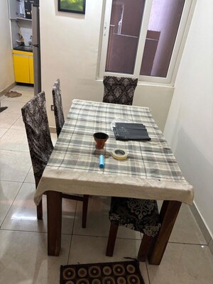Dining area in 3 BHK Apartment at Windlass River Valley, Harrawala – for Rent