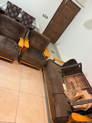 Living Room in 3 BHK Apartment at Windlass River Valley, Harrawala – for Rent