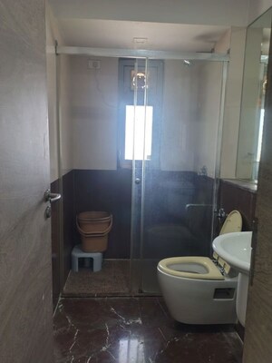 Bathroom in 3 BHK Apartment at DB Woods, Goregaon East – for Rent