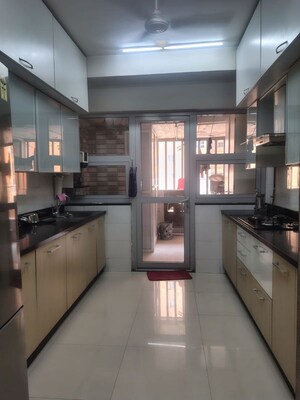 Kitchen in 3 BHK Apartment at DB Woods, Goregaon East – for Rent