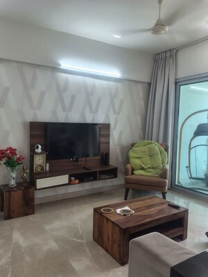 Living Room in 3 BHK Apartment at DB Woods, Goregaon East – for Rent