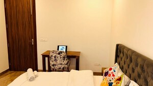 Bedroom in 1 BHK Builder Floor at Ansal Sushant Lok I, Sector 43 – for Rent