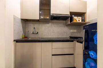 Kitchen in 1 BHK Builder Floor at Ansal Sushant Lok I, Sector 43 – for Rent