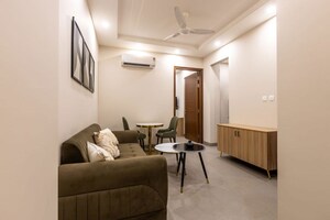 Kitchen in 1 BHK Builder Floor at Ansal Sushant Lok I, Sector 43 – for Rent