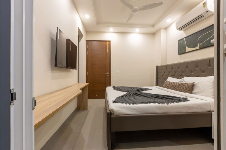 Bedroom, ansal-sushant-lok-i 1 Bedroom 540 Sq.Ft. Builder Floor In Sector 43 Gurgaon 10084516