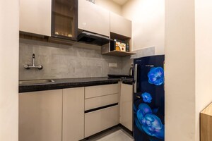 Kitchen in 1 BHK Builder Floor at Ansal Sushant Lok I, Sector 43 – for Rent