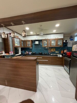 Kitchen in 4 BHK Penthouse at Nahar F Residences, Balewadi – for Rent