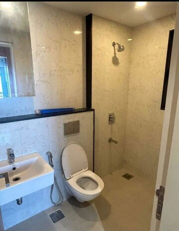Bathroom in 3 BHK Apartment at Rewa Apartments, Cumbala Hill – for Rent