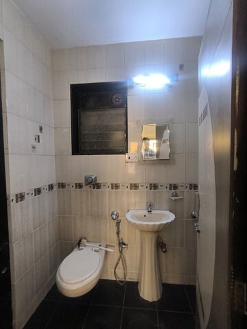 Bathroom in 2 BHK Apartment at Progressive Group Highness, Sanpada – for Rent