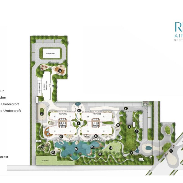 Master Plan, aipl-riviera 3.5 Bedroom 2350 Sq.Ft. Apartment In Mohammad Heri Village Gurgaon 10084782