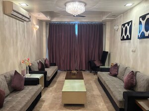 Living Room in 3 BHK Apartment at Sikka Karmic Greens, Sector 78 – for Rent