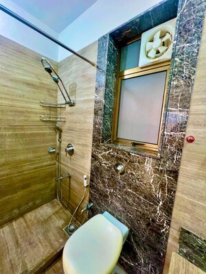 Bathroom in 2.5 BHK Apartment at Kalpataru Aura, Ghatkopar West – for Rent