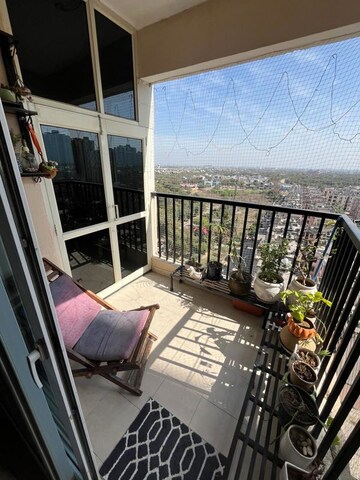 Balcony in 2 BHK Apartment at Gaur Atulyam, Omicron I Greater Noida – for Rent