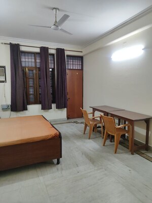 Living Room in 1 RK Independent House at RWA Apartments Sector 51, Sector 51 – for Rent