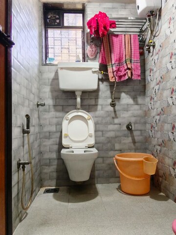 Bathroom in 2 BHK Apartment at Channal Classic Apartment, Kopar Khairane – for Rent