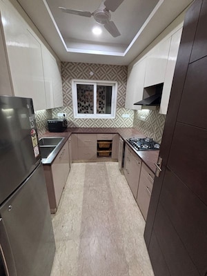 Kitchen in 3 BHK Builder Floor at Sushant Lok 3, Sector 57 – for Rent