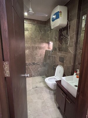 Bathroom in 3 BHK Builder Floor at Sushant Lok 3, Sector 57 – for Rent