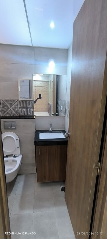 Bathroom in 2 BHK Apartment at Rama Fusion Towers, Hinjewadi – for Rent