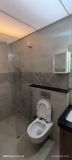 Bathroom in 2 BHK Apartment at Rama Fusion Towers, Hinjewadi – for Rent
