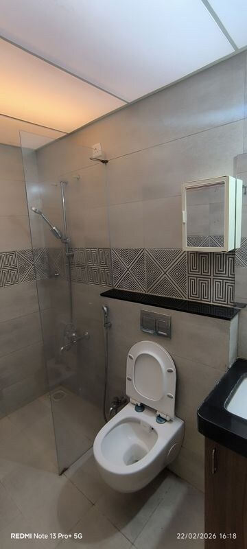 Bathroom in 2 BHK Apartment at Rama Fusion Towers, Hinjewadi – for Rent
