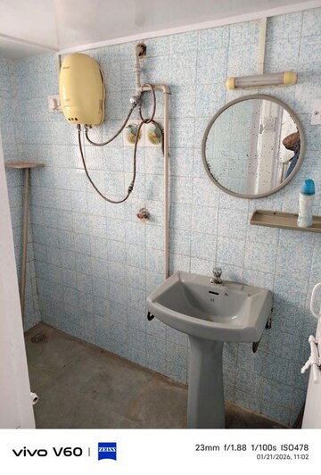 Bathroom in 1 BHK Apartment at Patil Raghukul Nagari CHS, Bopodi – for Rent