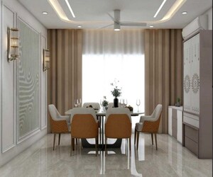 Living Room in 3 BHK Apartment at Prestige Beverly Hills, Kokapet – for Rent