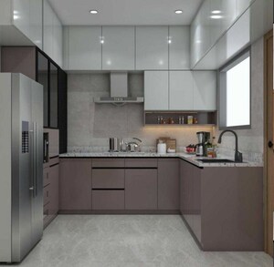 Kitchen in 3 BHK Apartment at Prestige Beverly Hills, Kokapet – for Rent