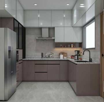 Kitchen in 3 BHK Apartment at Prestige Beverly Hills, Kokapet – for Rent