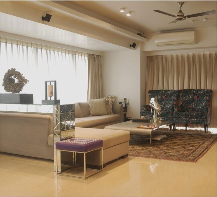 Living Room, lalani-fairmont 4 Bedroom 3800 Sq.Ft. Apartment In Khar West Mumbai 10080099