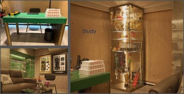 Study Room in 4 BHK Apartment at Lalani Fairmont, Khar West – for Rent