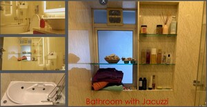 Bathroom in 4 BHK Apartment at Lalani Fairmont, Khar West – for Rent