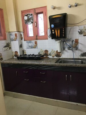 Kitchen in 2 BHK Builder Floor at Palam Vihar – for Rent