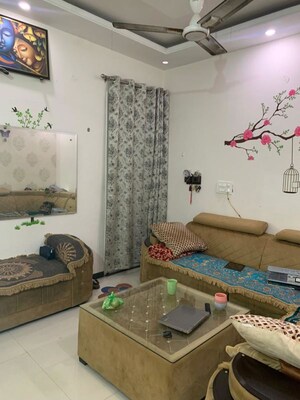 Living Room in 3 BHK Builder Floor at Guru Nanak Enclave, Dhakoli – for Sale