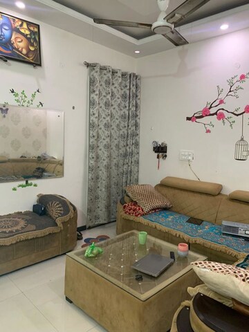 Living Room in 3 BHK Builder Floor at Guru Nanak Enclave, Dhakoli – for Sale