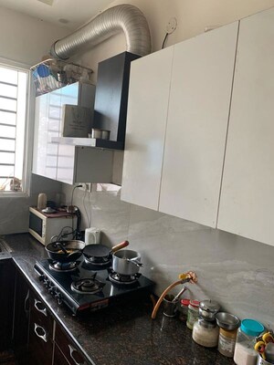 Kitchen in 3 BHK Builder Floor at Guru Nanak Enclave, Dhakoli – for Sale