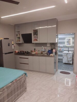 Kitchen in 1 RK Independent House at Sector 56 – for Rent