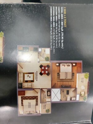 2 BHK Apartment For Sale in Palm Marina Suites, Nh 24