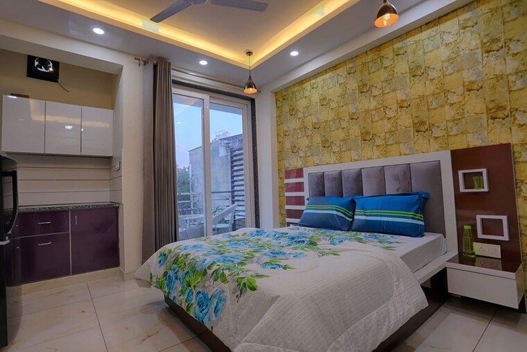 Bedroom, sector 45 Studio 600 Sq.Ft. Builder Floor In Sector 45 Gurgaon 10085380