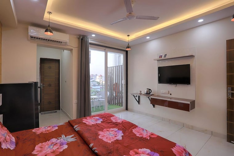 Bedroom, sector 45 Studio 600 Sq.Ft. Builder Floor In Sector 45 Gurgaon 10085380