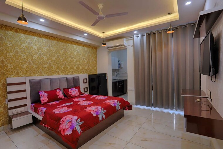 Bedroom, sector 45 Studio 600 Sq.Ft. Builder Floor In Sector 45 Gurgaon 10085380