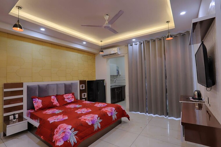 Bedroom, sector 45 Studio 600 Sq.Ft. Builder Floor In Sector 45 Gurgaon 10085380