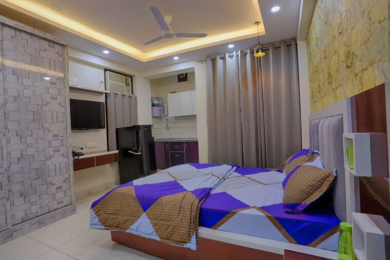 Bedroom, sector 45 Studio 600 Sq.Ft. Builder Floor In Sector 45 Gurgaon 10085380
