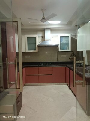 Kitchen in 3 BHK Builder Floor at Sarvodaya Enclave – for Rent