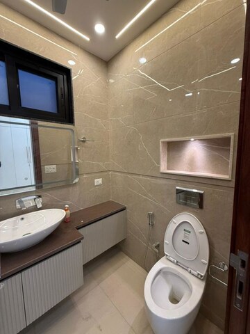 Bathroom in 3 BHK Builder Floor at Kalkaji – for Rent