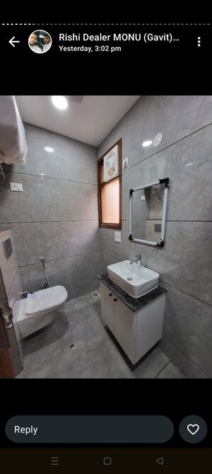 Bathroom in 2 BHK Builder Floor at Malviya Nagar – for Rent