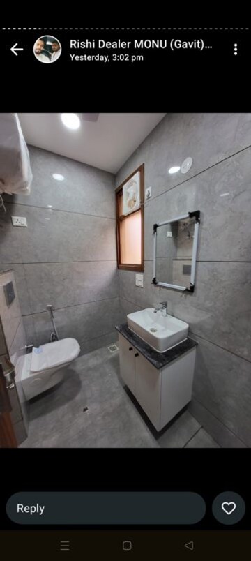 Bathroom in 2 BHK Builder Floor at Malviya Nagar – for Rent