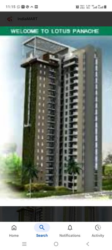 3 BHK + Pooja Room,Servant Room,Study Room 2100 Sq.Ft. Apartment in Lotus Panache